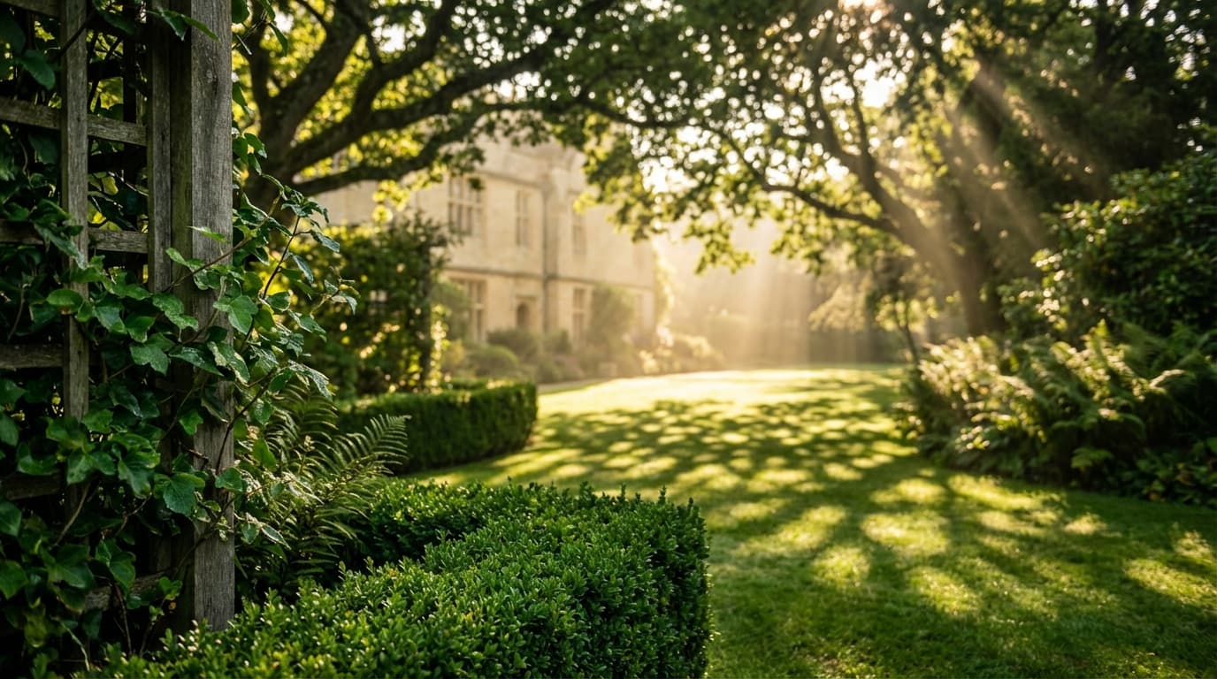 Seasonal lawn care showing maintenance across spring, summer, fall, and winter